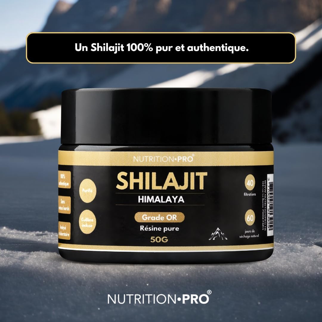 Shilajit (grade OR) 50g - Résine pure | Qualité premium | Purifié | Récolté dans les montagnes de l'Himalaya | Ayurveda |naturel | Nutrition – Image 3
