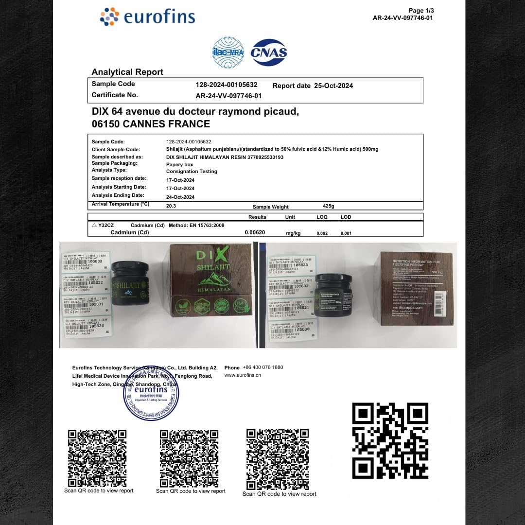 Résin SHILAJIT D'Himalaya 50, 100 Portion, Haute Altitude, Sans métaux lourds, Sans contamination, Riche en Oligo-élément, Ratio 60:1, naturel, Sans Traitement Chimique – Image 3
