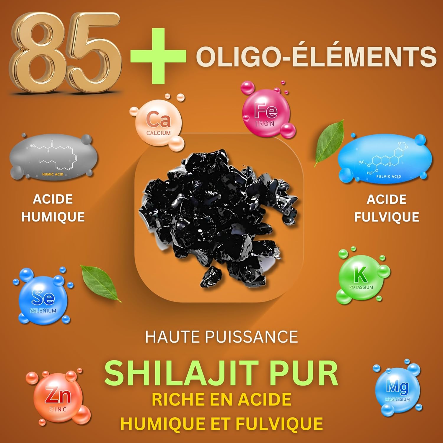 Gene & Good® Shilajit Pure (50g X 2) - Résine De Shilajit Himalaya Purifiée - Himalaya Bio - Approvisionnement pour 3 Mois - Riche en Acide Fulvique (88%), Acide Humique (Lot de 2) – Image 3