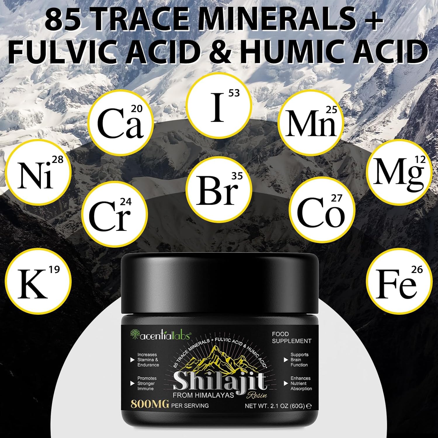 Shilajit Pure Himalaya Bio 60g, Résine De Shilajit Himalaya, Shilajit Resine Riche avec 85 Traces de Minéraux, Acide Fulvique, Acide Humique, végétalien et sans additifs, Naturel – Image 5