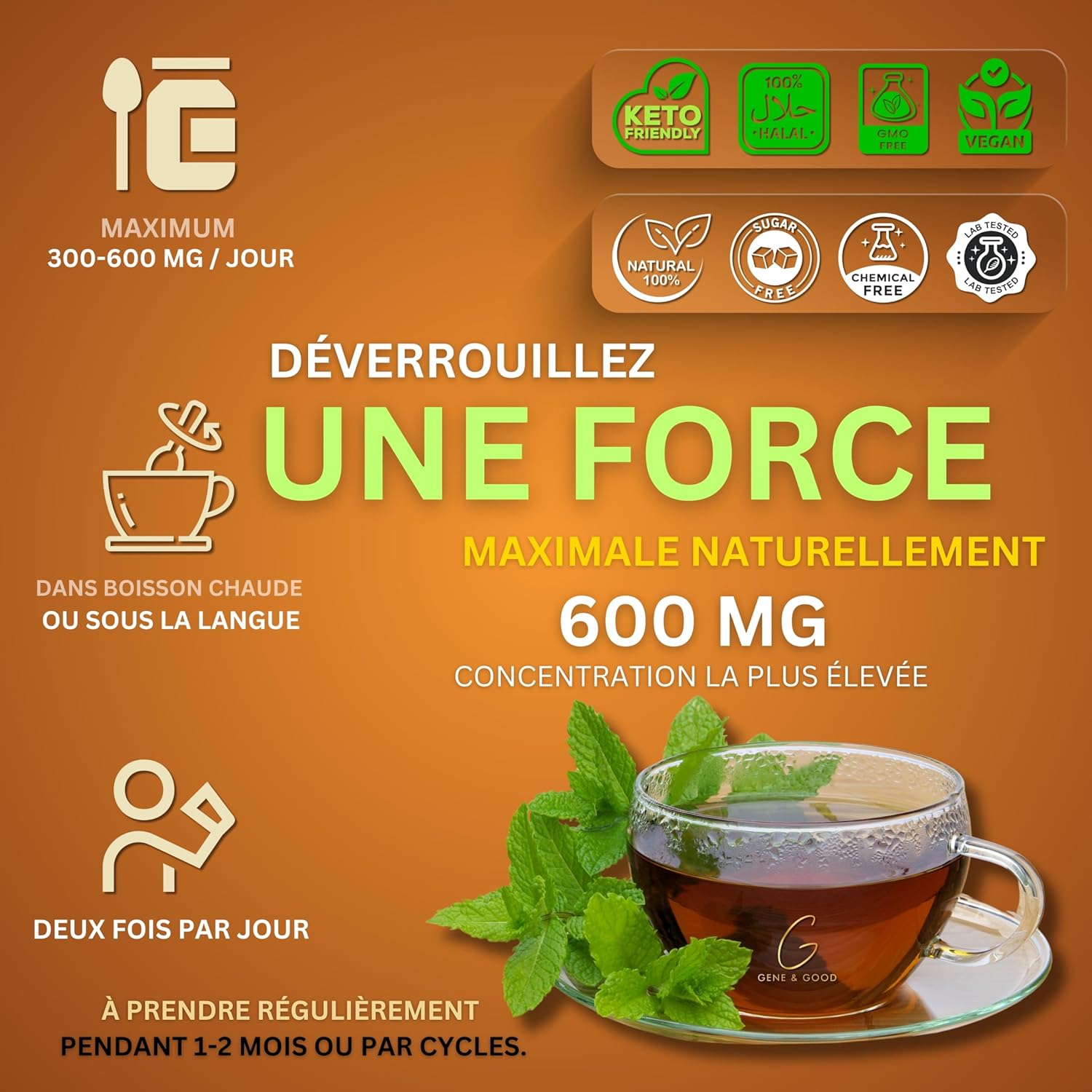 Gene & Good® Shilajit Pure (50g X 2) - Résine De Shilajit Himalaya Purifiée - Himalaya Bio - Approvisionnement pour 3 Mois - Riche en Acide Fulvique (88%), Acide Humique (Lot de 2) – Image 4